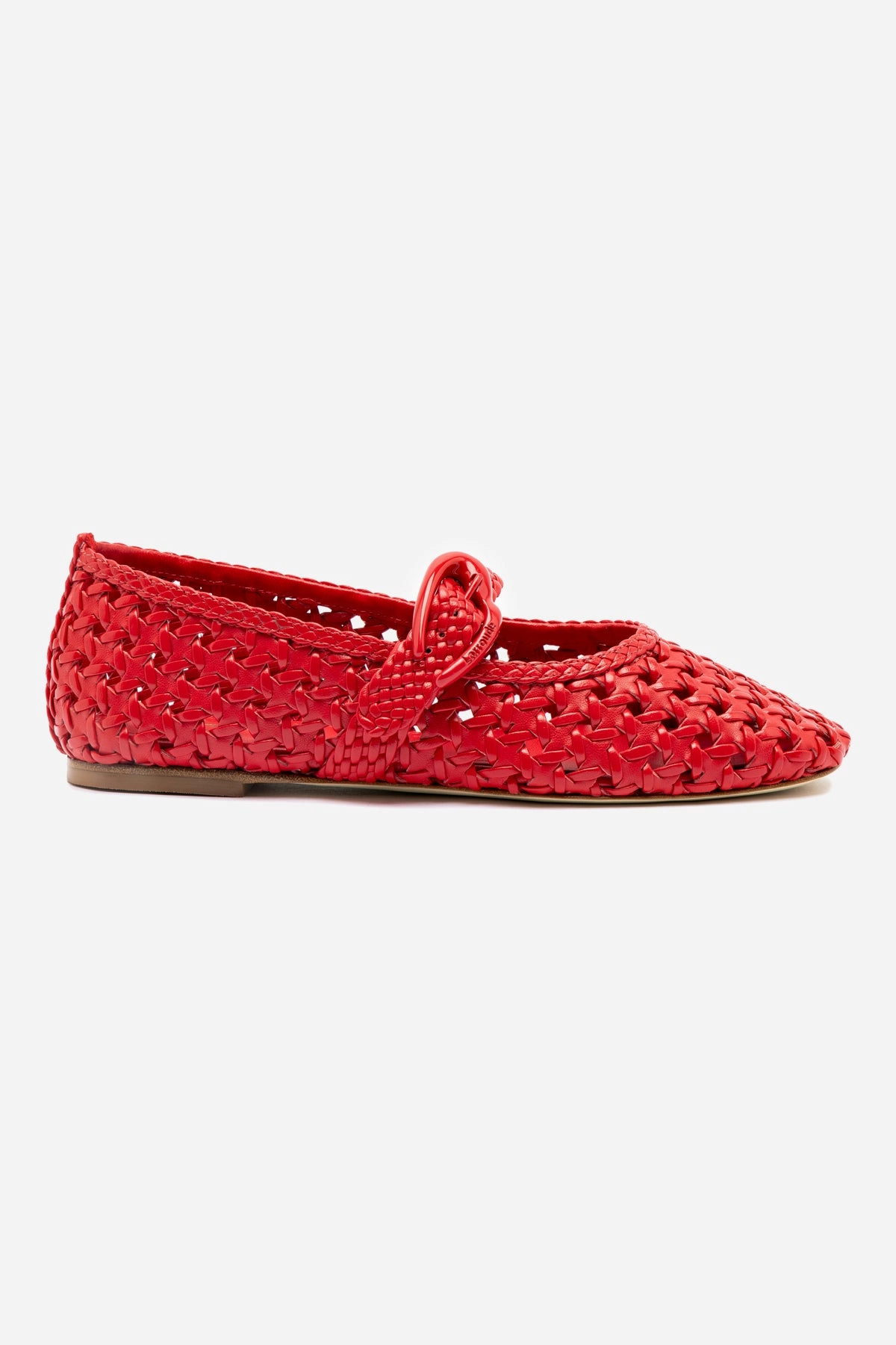 Verona New Macrame In Scarlet Leather rubber Ferry Glow