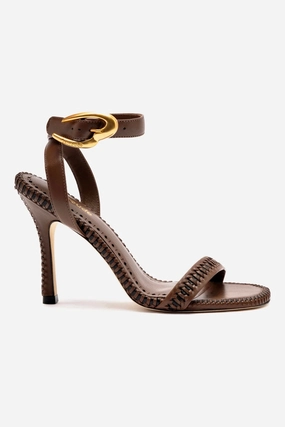 Durable Footwear Comfy Strap Verona Sandal In Burnt Umber Leather Relaxed Footwear