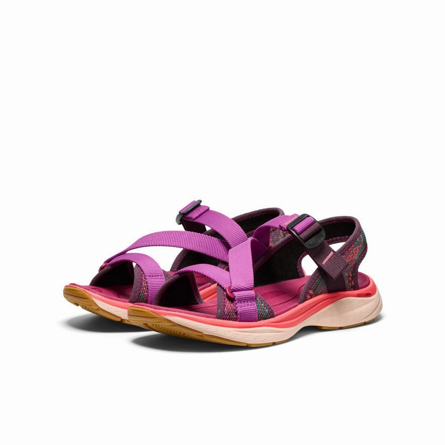 Stud Detail Women's Leiki Open-Toe Sandal  |  Plum Perfect/Dubarry