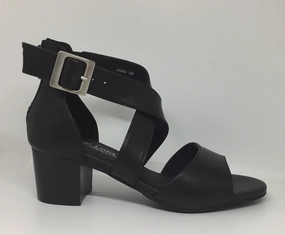 Candle Dinner Klouds Silver Lining Julia Black Leather Heel