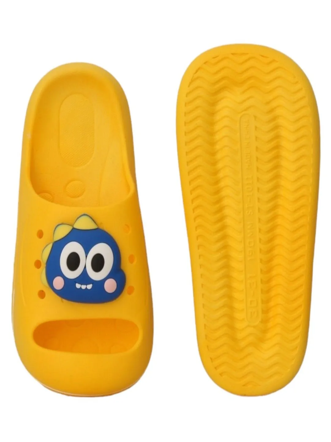 Vibrant Yellow Adorable Dino Sliders for Boys