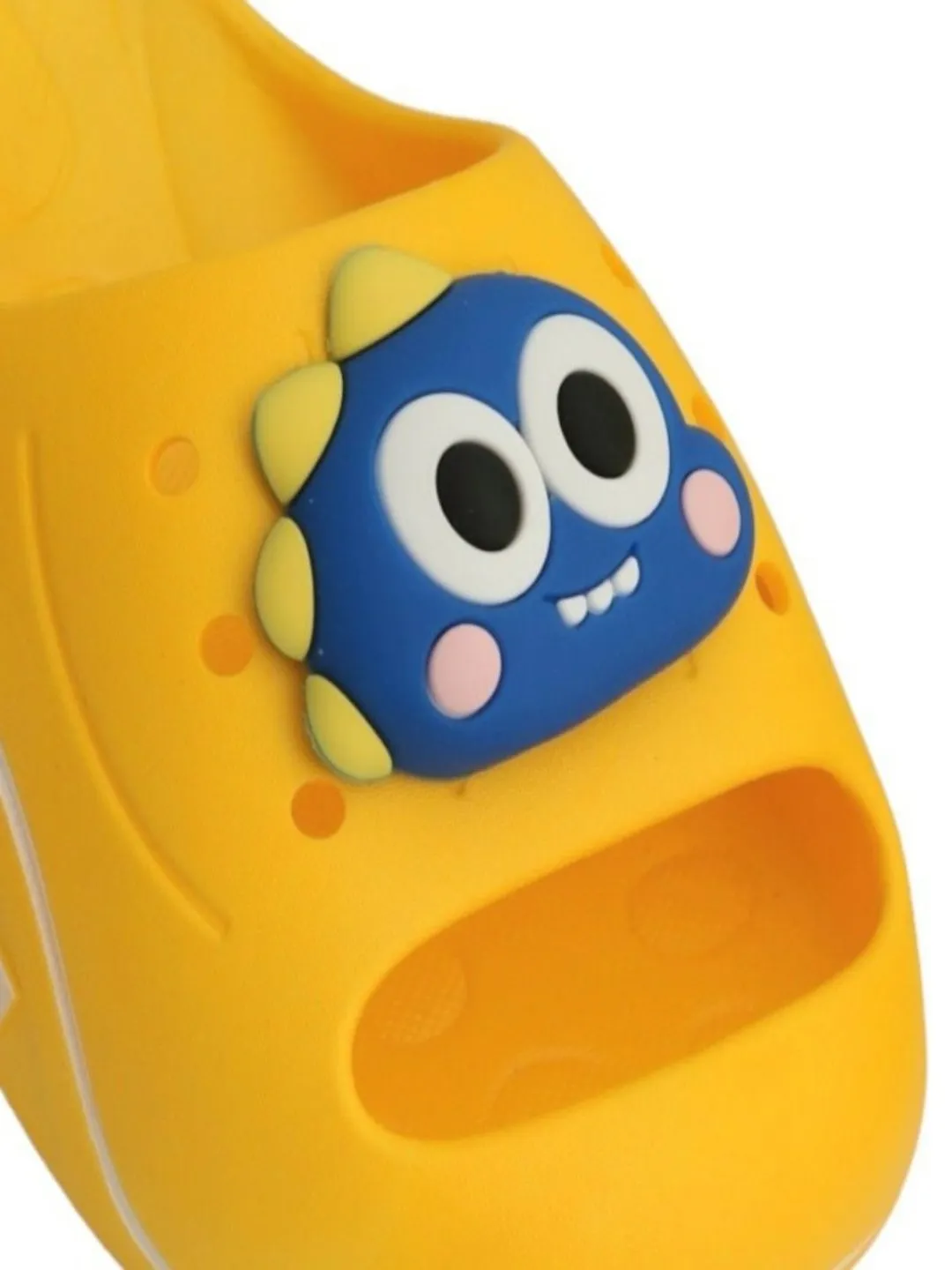 Vibrant Yellow Adorable Dino Sliders for Boys