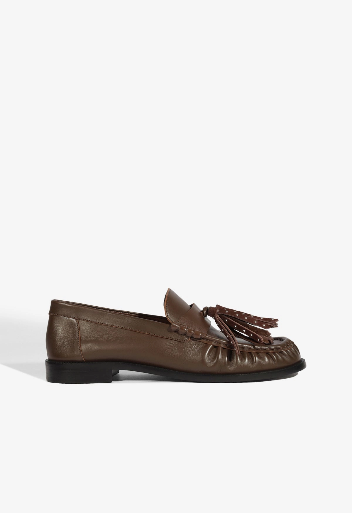Durable Material Tilly Leather Flat