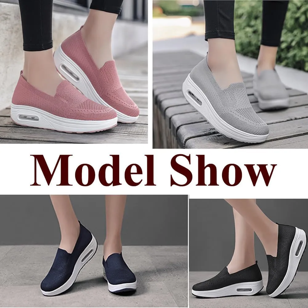 Vogany Orthopedic Sneakers Women, Breathable Cushion Hands Free Slip On Shoes, Walking Athletic Training Sneakers