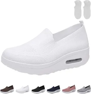 Vogany Orthopedic Sneakers Women, Breathable Cushion Hands Free Slip On Shoes, Walking Athletic Training Sneakers