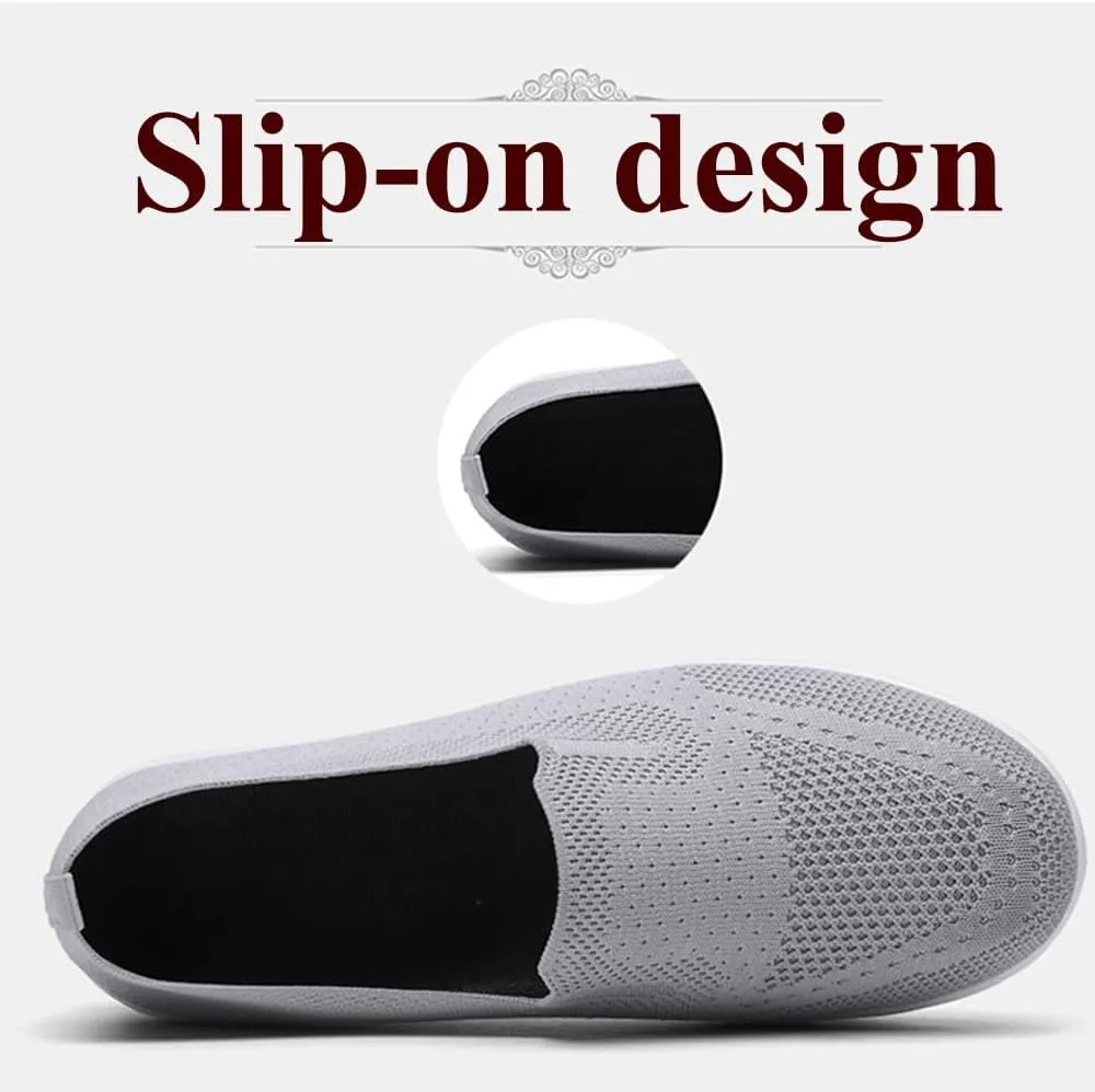 Vogany Orthopedic Sneakers Women, Breathable Cushion Hands Free Slip On Shoes, Walking Athletic Training Sneakers