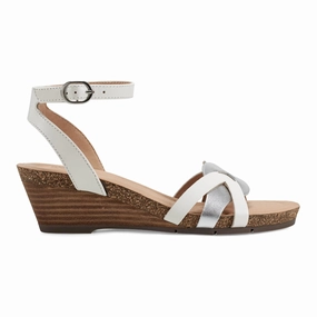 Herly Woven Strappy Stacked Heel Dress Sandals Gentle Walk Simple Glam