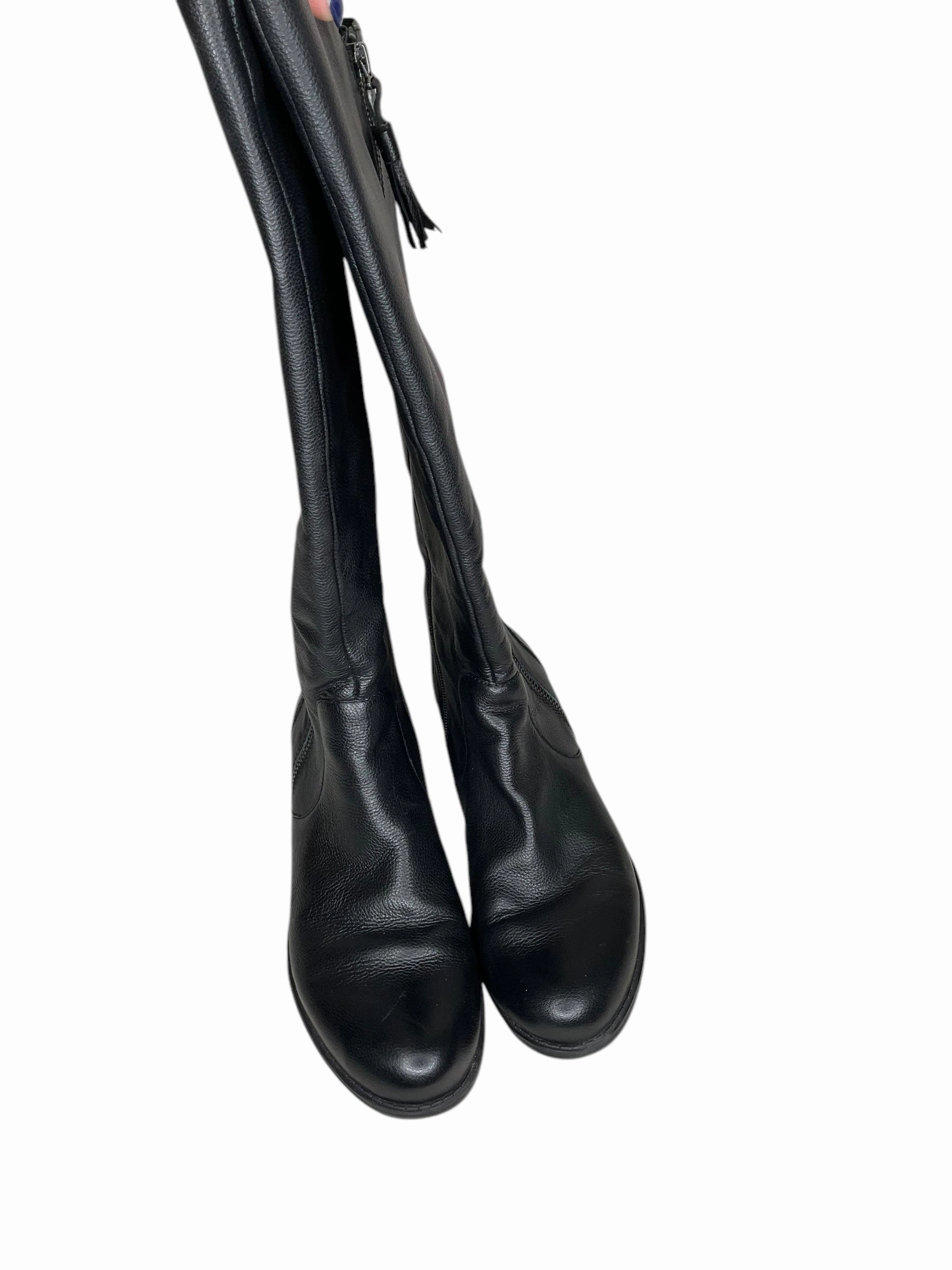 Good elasticity Durable Comfort Boots Knee Flats By Naturalizer In Black, Size: 9.5