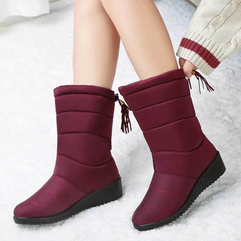 Waterproof Winter Boots Female Shoes