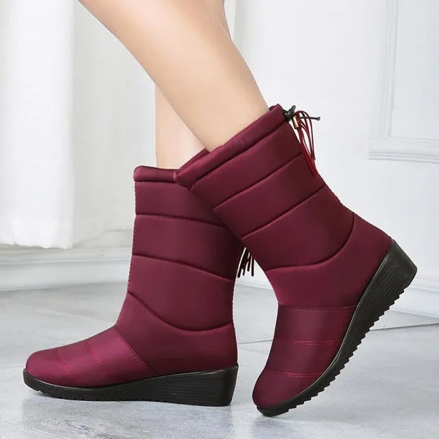 Waterproof Winter Boots Female Shoes