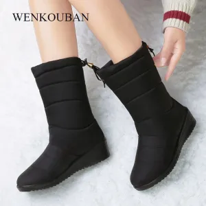 Waterproof Winter Boots Female Shoes