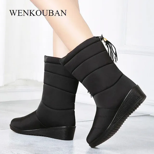 Waterproof Winter Boots Female Shoes