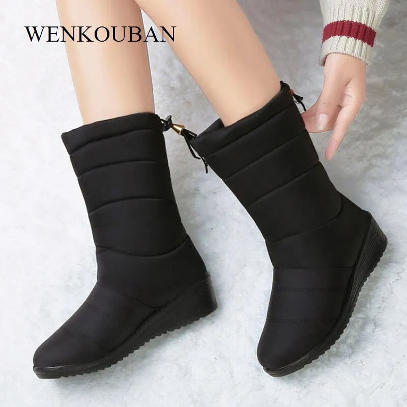 Waterproof Winter Boots Female Shoes