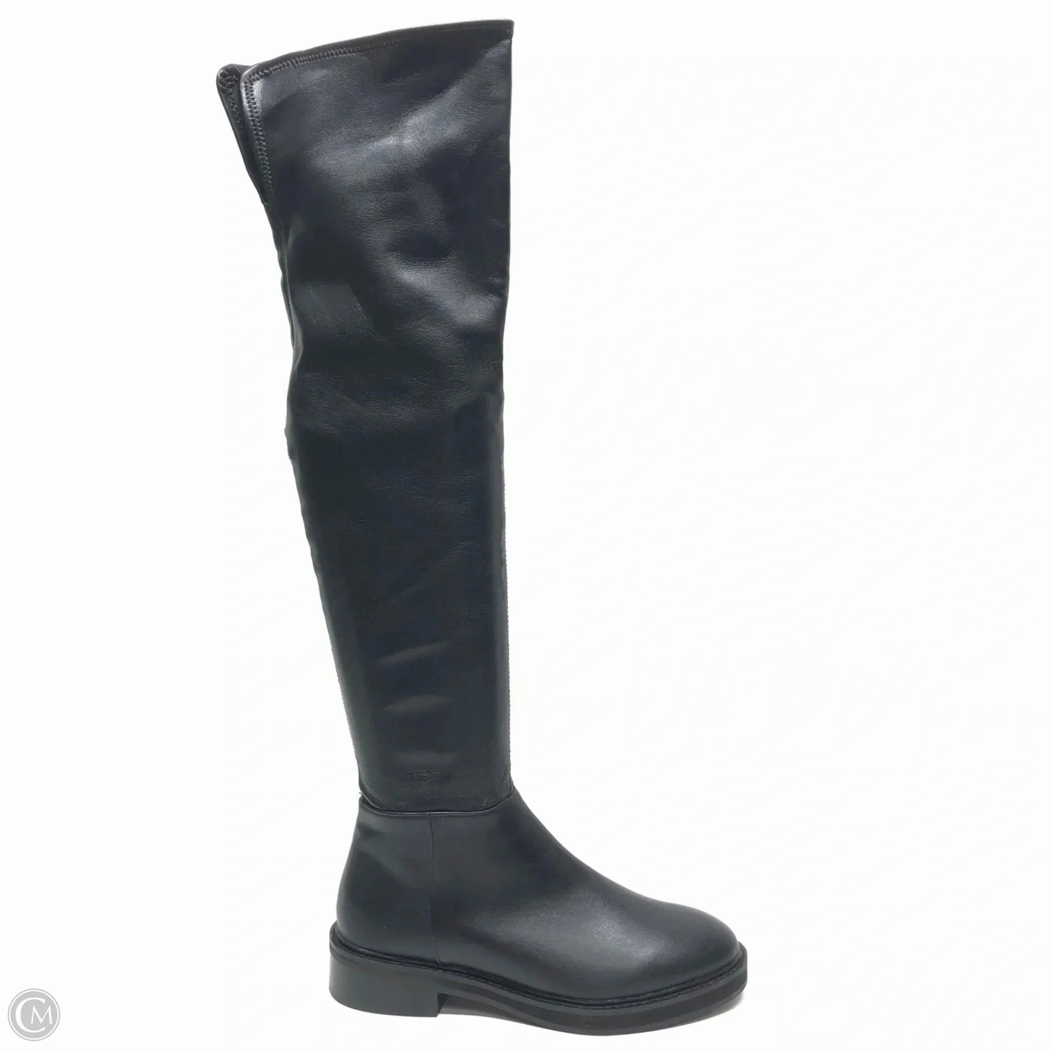 Library Visit High Traction Urban Commute Boots Knee Heels By Steve Madden In Black, Size: 7.5
