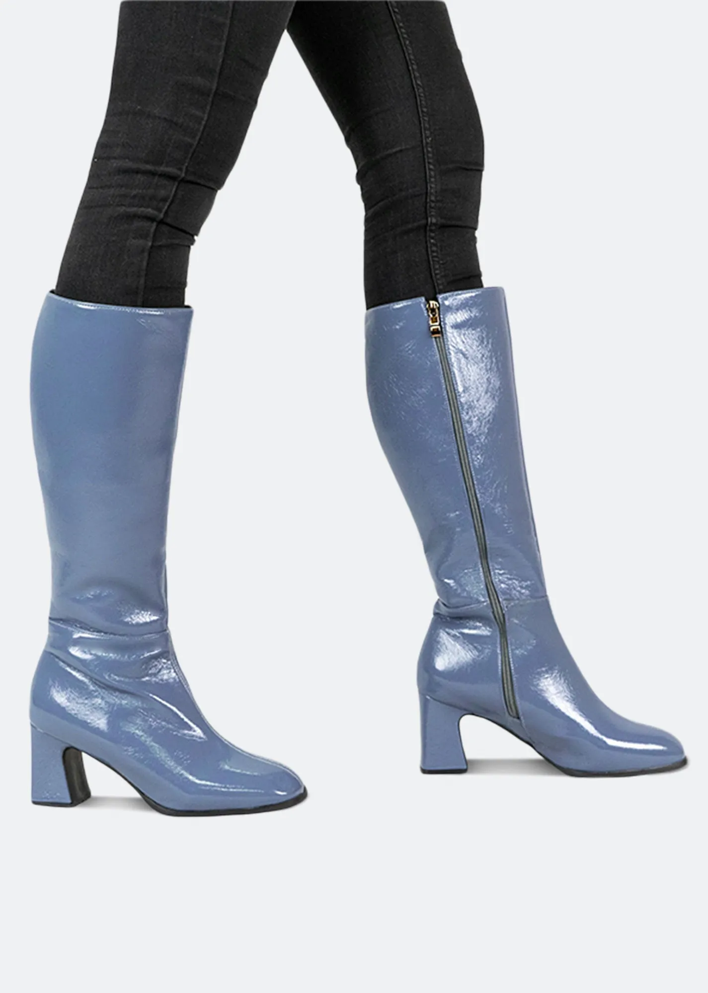 Way To Go Patent Boots