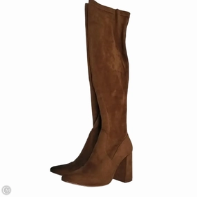 Dynamic Arch Frame Long Walk Boots Knee Heels By Steve Madden In Beige, Size: 6.5