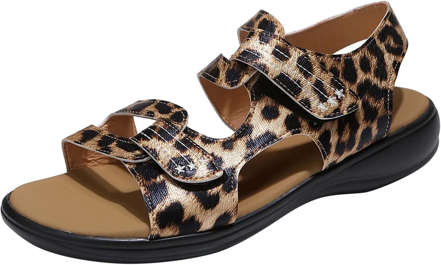 Wedge Sandals for Women Flats Elastic Ankle Strap Dressy Shoe Adjustable Hot Summer Travel Sandals