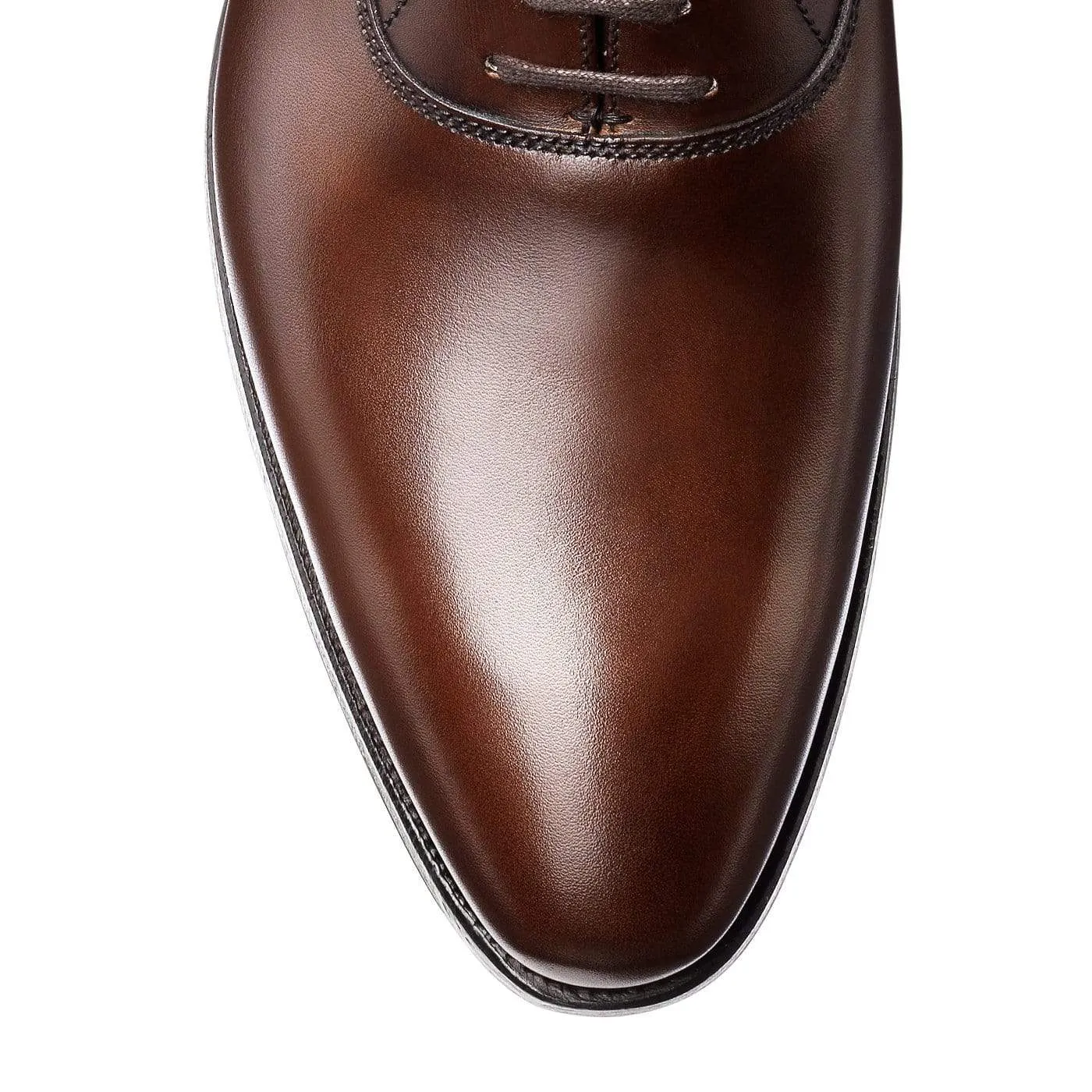 Wembley Dark Brown Burnished Calf Stretchable Collar Design Agile Fit