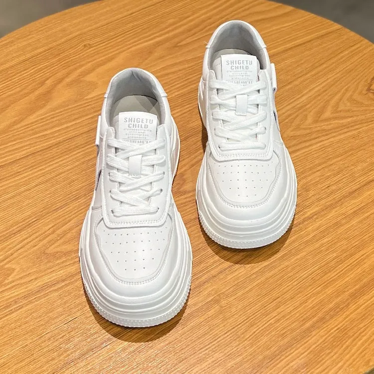 Wholesale 2023 Leather Enhanced Breathable Casual Sports Small White Shoes