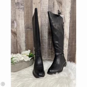 Lightweight Fit Boots Knee Flats By Franco Sarto In Black, Size: 7.5