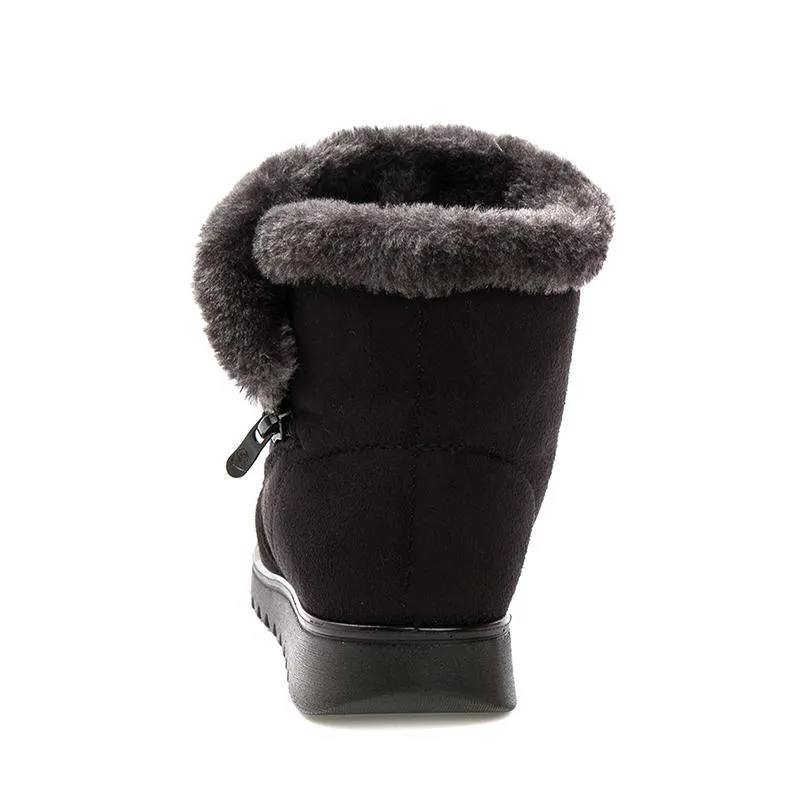 Winter Fur Ankle Boots for Women 3 Colors Non-slip Winter Warm Shoes