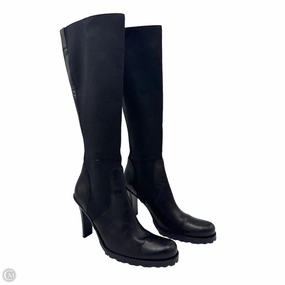 Outdoor Performance Boots Knee Heels By Donald Pliner In Black, Size: 8.5