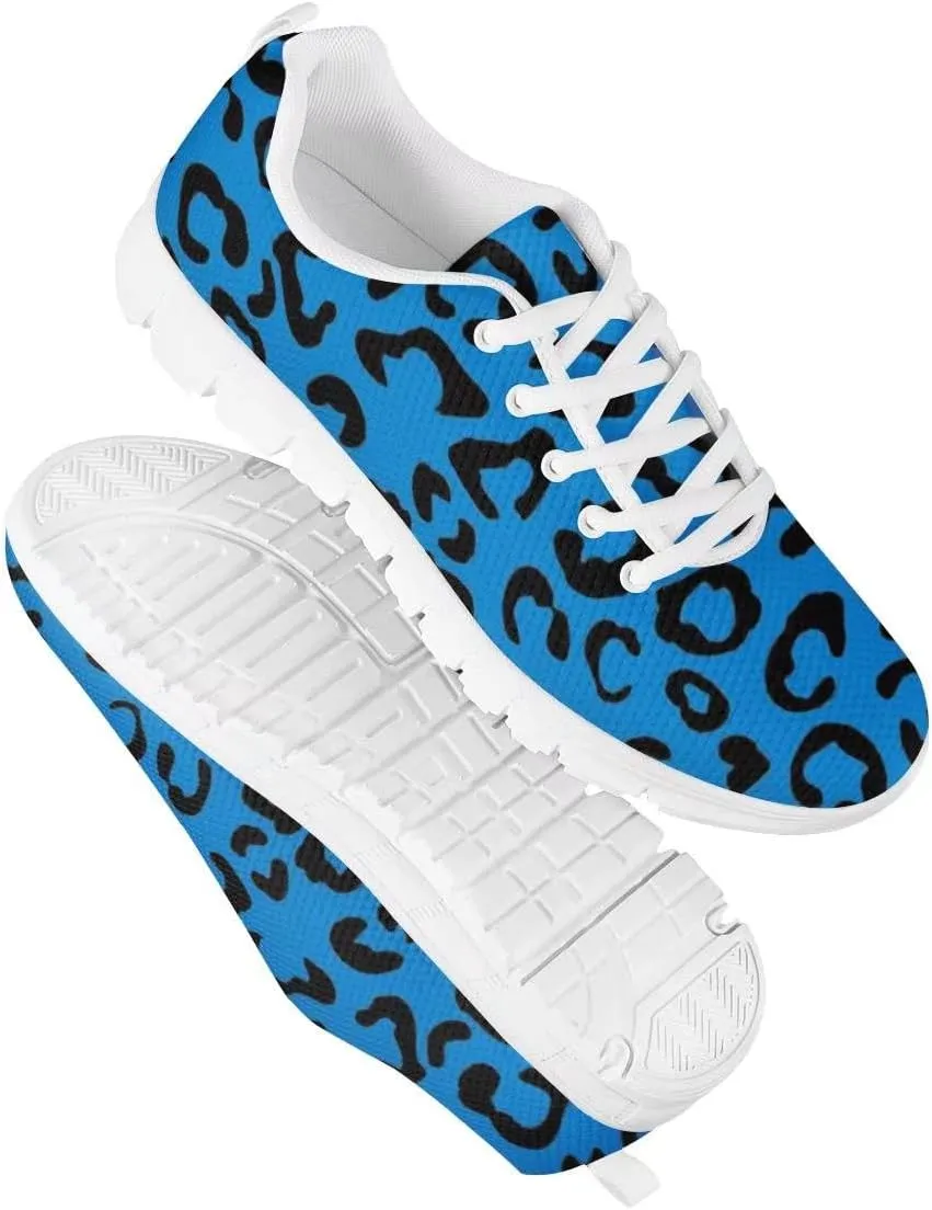 Women Floral/Leopard Print Running Sneaker Lightweight Walking Jogging Sports Shoes