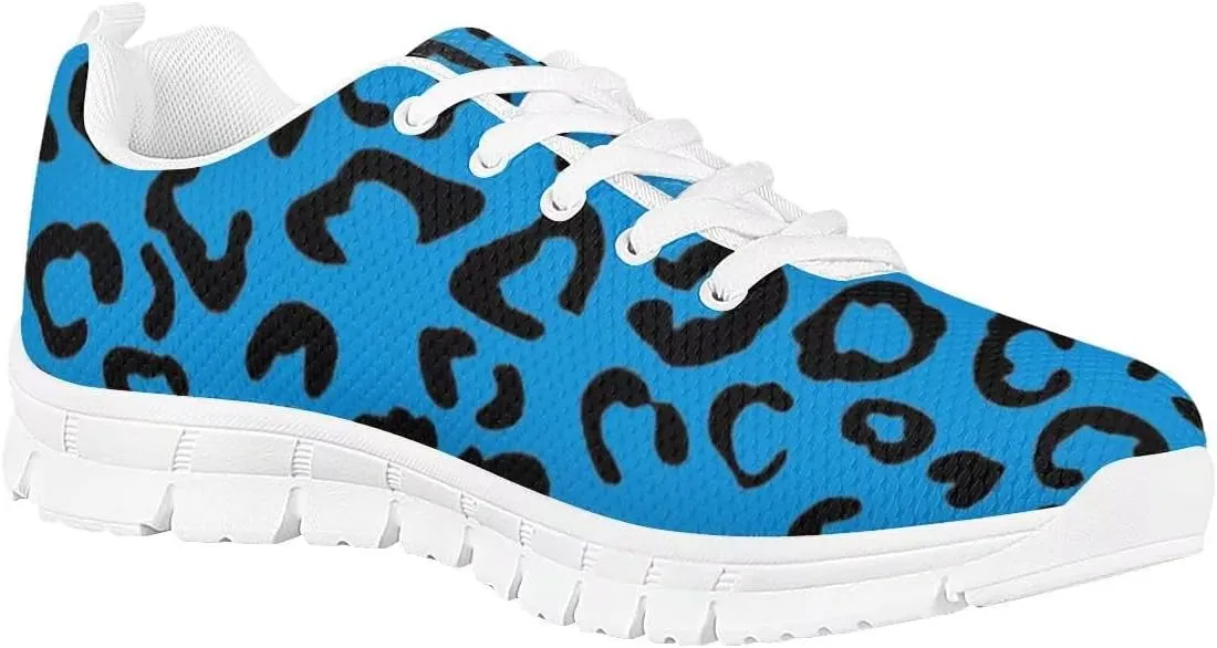 Women Floral/Leopard Print Running Sneaker Lightweight Walking Jogging Sports Shoes