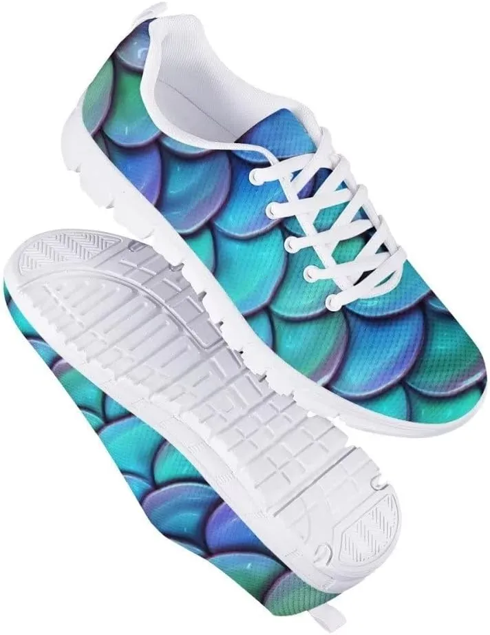 Women Floral/Leopard Print Running Sneaker Lightweight Walking Jogging Sports Shoes