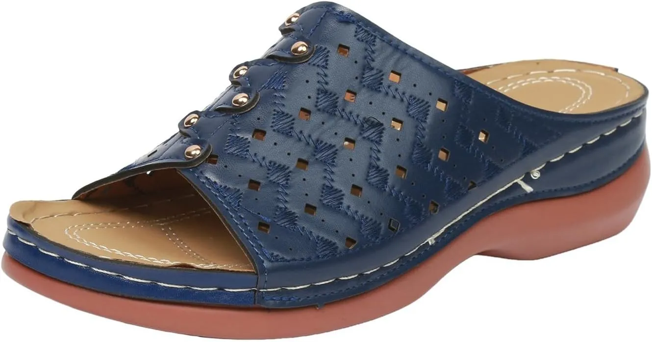 Women Shoes Wedge Heel Sandals Fashionable One Foot Wear Can Correct Arch Sandals for Athletic Sandals with Heel Strap
