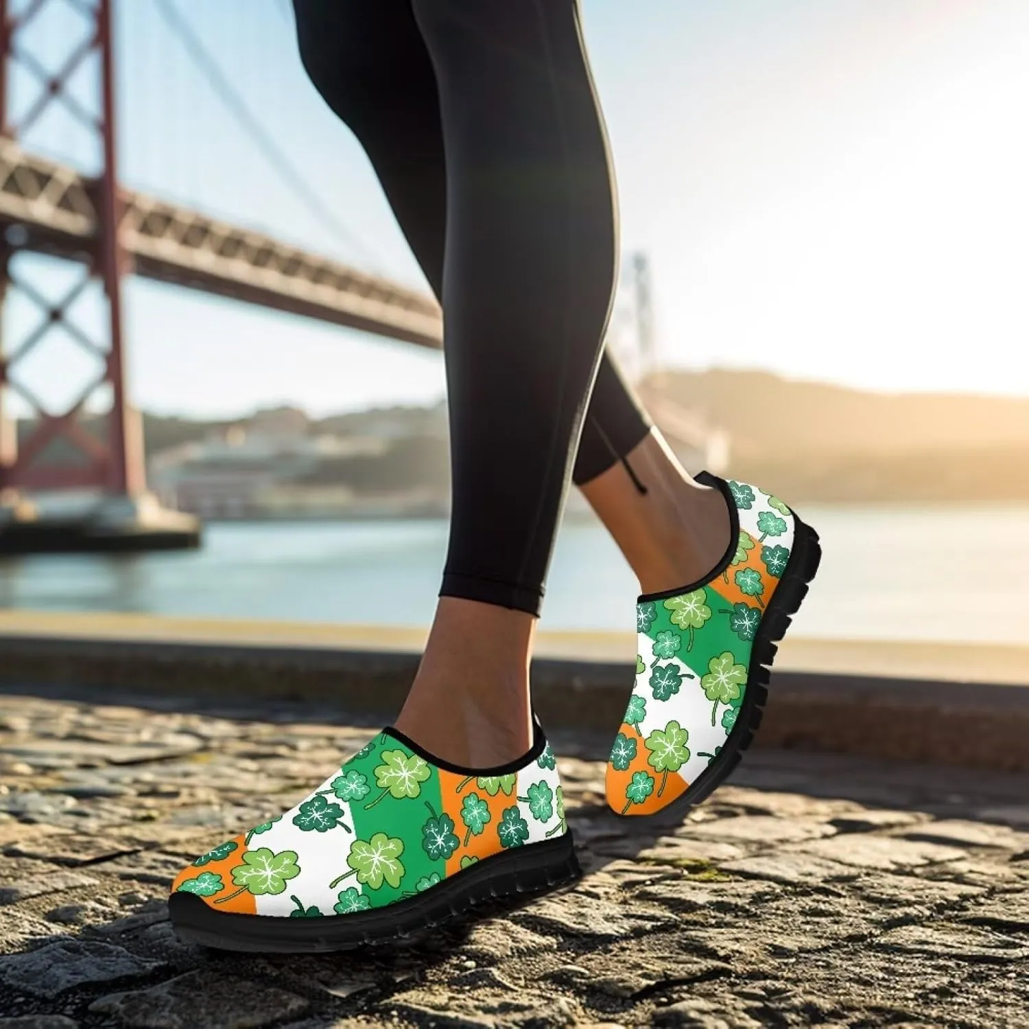 Women Slip On Walking Shoes Trendy Casual Shoes Holiday Workout Shoes