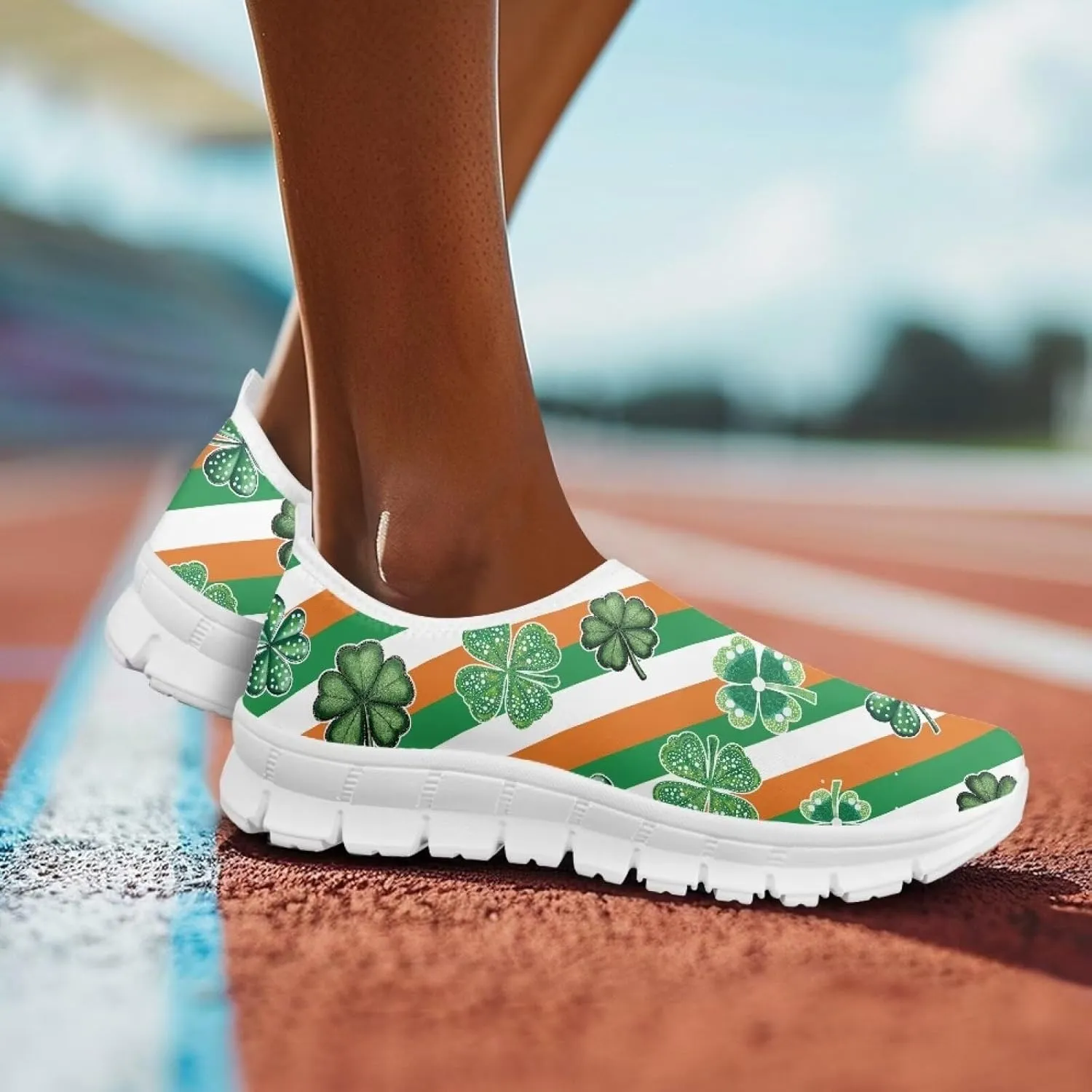 Women Slip On Walking Shoes Trendy Casual Shoes Novelty Workout Shoes