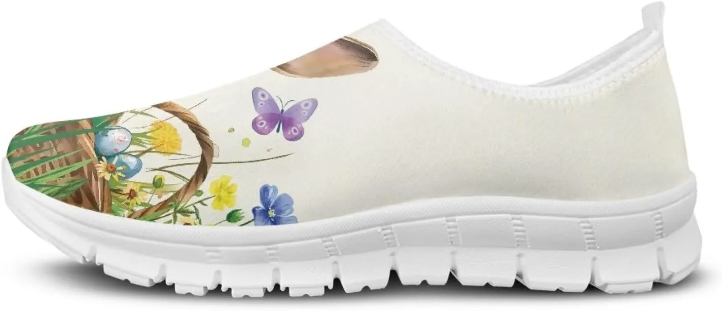 Women Slip On Walking Shoes Trendy Casual Shoes Novelty Workout Shoes