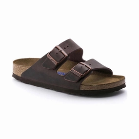All Season Comfort Shoes Flexible Comfort Slides Women's Arizona Soft Footbed Habana Oiled Leather