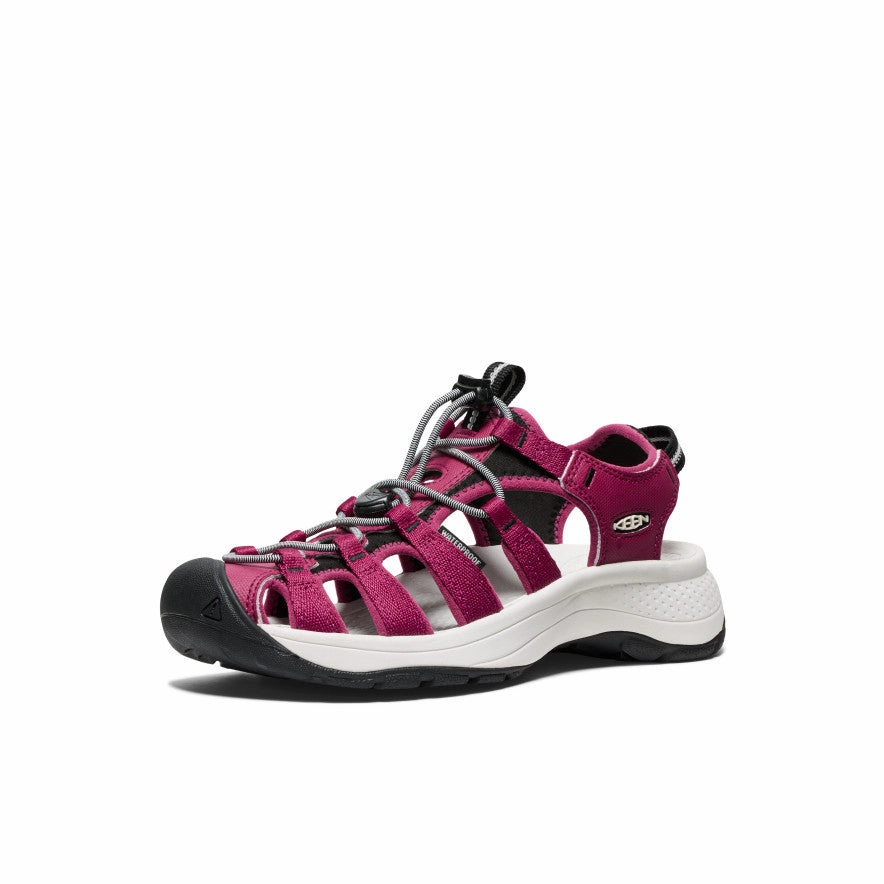 Enhanced Lateral Support Women's Astoria West Sandal  |  Beaujolais/Star White