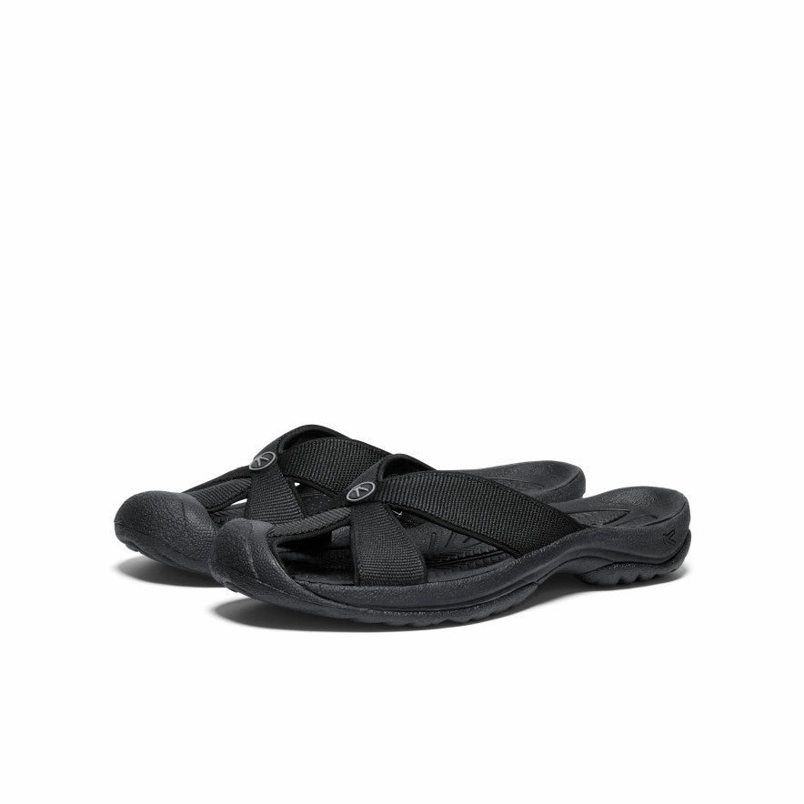 Sandal Sole Women's Bali Slide Sandal  |  Black/Steel Grey