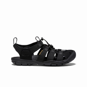 Moisture Wicking Inner Layer Easy Clean Surface Women's Clearwater CNX Sandal  |  Black/Black