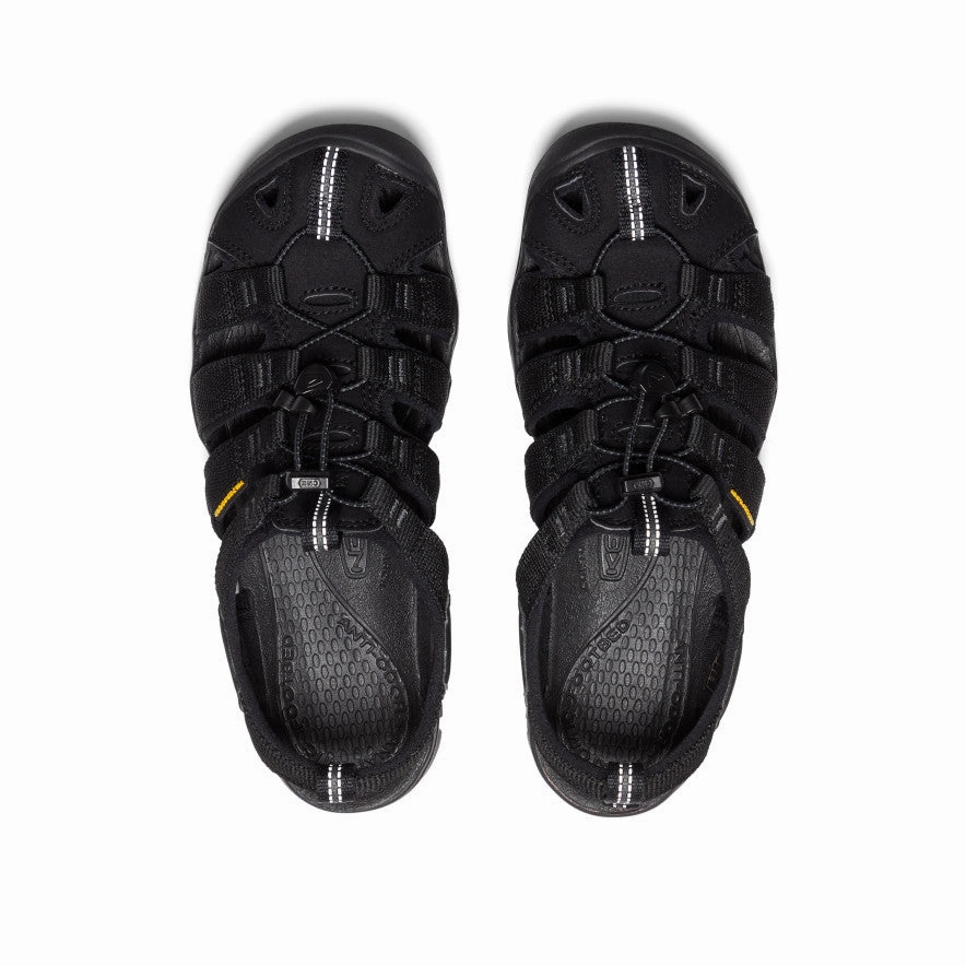 Women's Clearwater CNX Sandal  |  Black/Black Flexible Vacation Shoes Closed Design