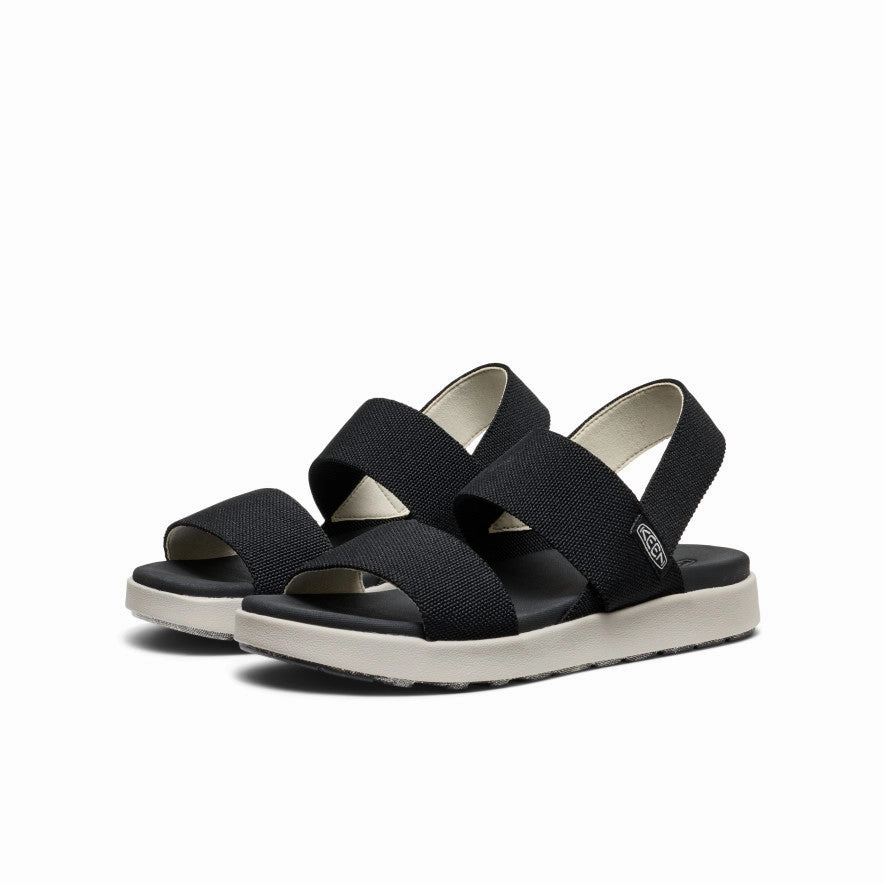 Airflow channels Women's Elle Backstrap Sandal Wide  |  Black