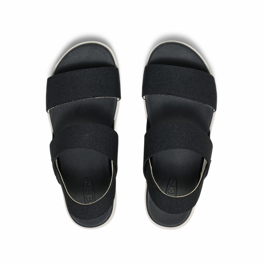 Lightweight Outsole Women's Elle Backstrap Sandal Wide  |  Black