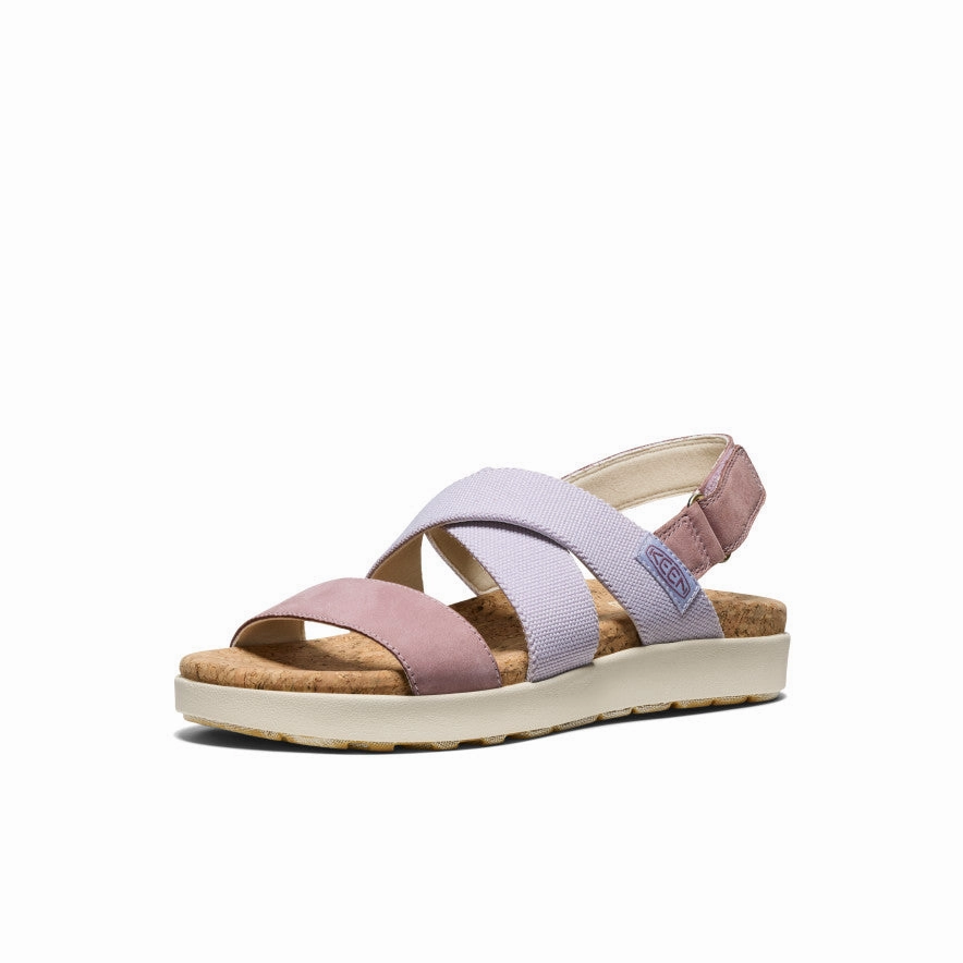 Women's Elle Criss Cross Sandal  |  Thistle/Toadstool Slim Shape