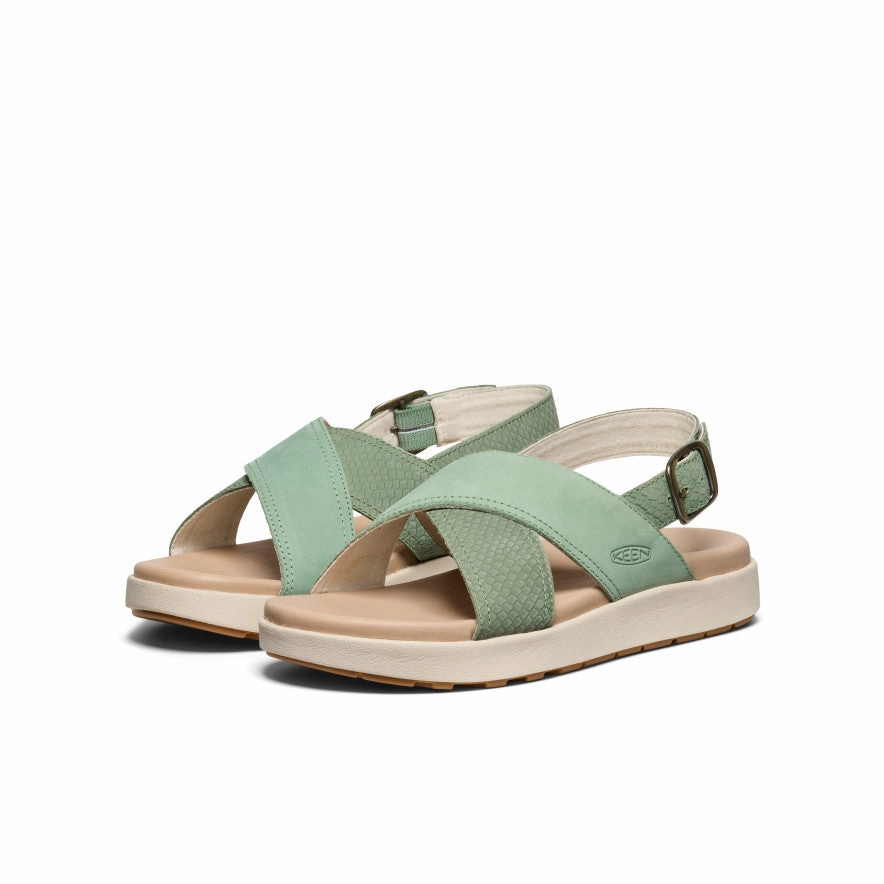 Women's Elle Luxe Cross Strap Sandal  |  Granite Green/Granite Green Chic Durable