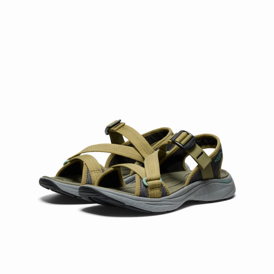 Women's Leiki Open-Toe Sandal  |  Martini Olive/Granite Green Breathable Flats