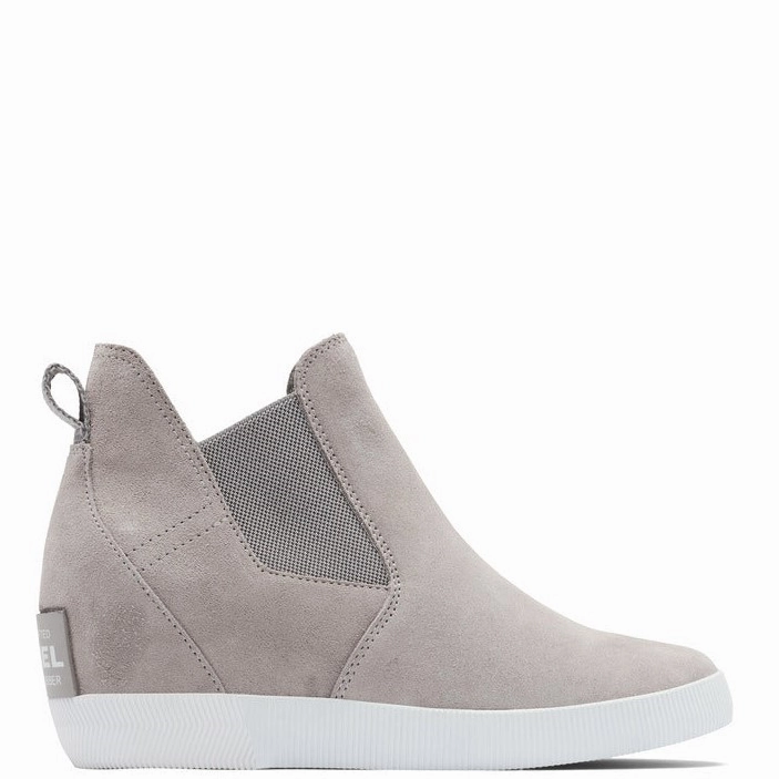 couple wear Abrasion-resistant WOMEN'S OUT N ABOUT? WEDGE BOOTIE *FINAL SALE