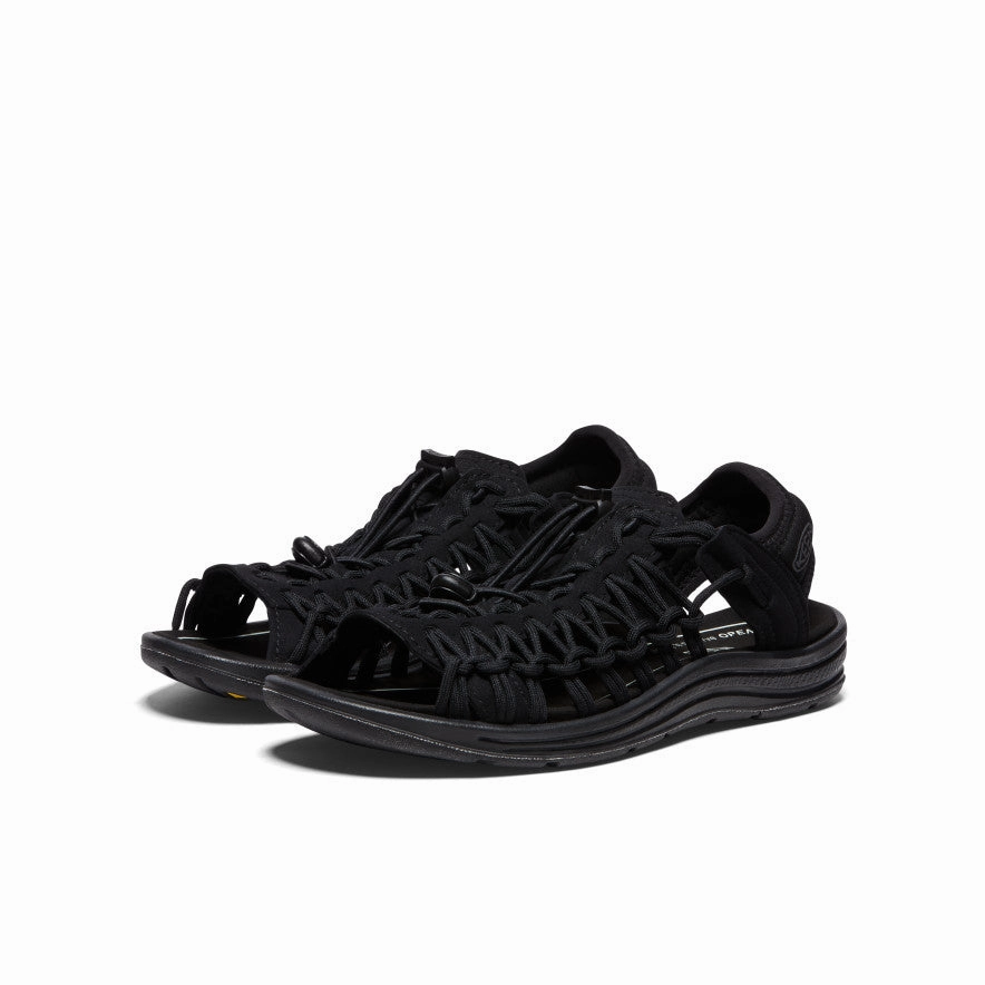 Women's UNEEK II Open-Toe Sneaker  |  Black/Black High Rebound Foam Cushion Environmentally Friendly Footbed