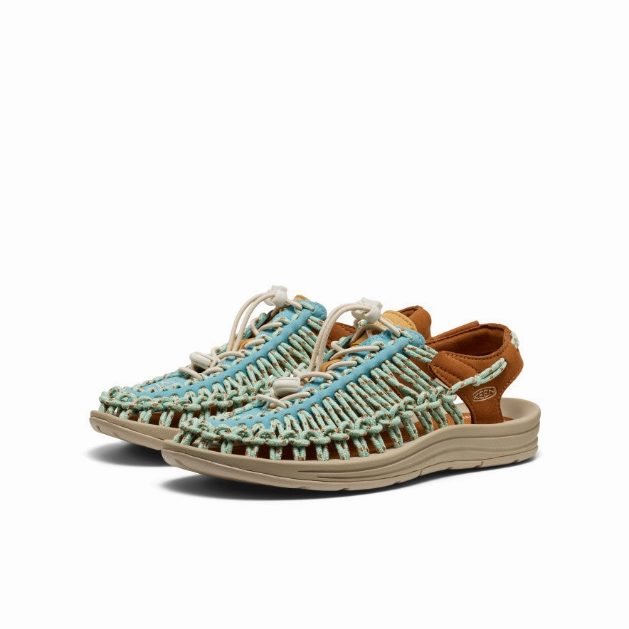 Women's UNEEK Sneaker  |  Milky Blue/Roasted Pecan Flexible Sole Flexion Chic Sporty Sandals