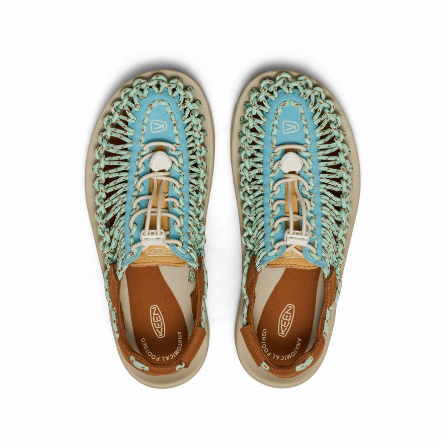 Women's UNEEK Sneaker  |  Milky Blue/Roasted Pecan Ergonomic Contour Shape Trendy Summer Shoes
