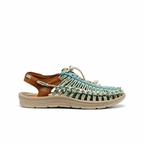Versatile Travel Shoes Comfortable Daily Footwear Women's UNEEK Sneaker  |  Milky Blue/Roasted Pecan