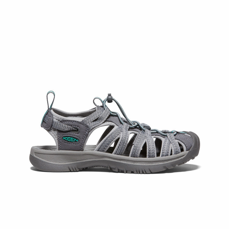 Mesh Upper Light Activity Women's Whisper  |  Medium Grey/Peacock Green