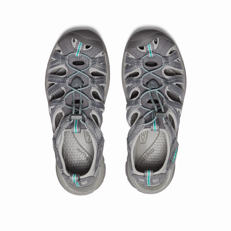 Women's Whisper  |  Medium Grey/Peacock Green Comfort Padding Platform Sole